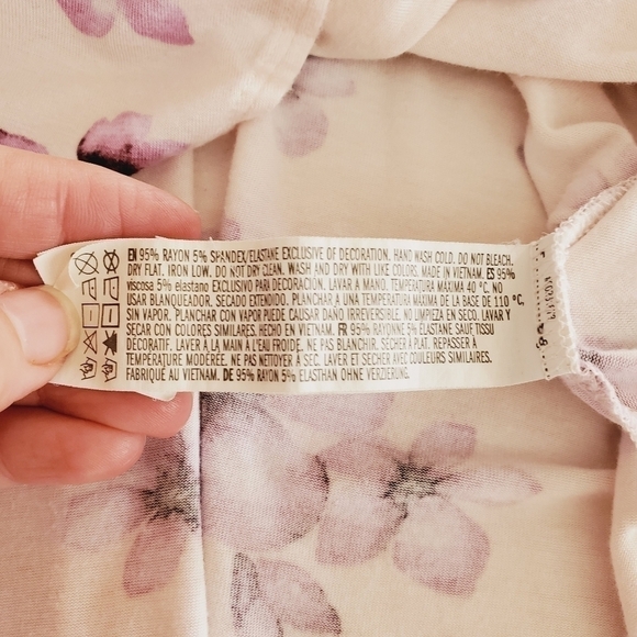 1236 * Forever 21 Floral Sun Dress Pink Purple Size S - Picture 5 of 9